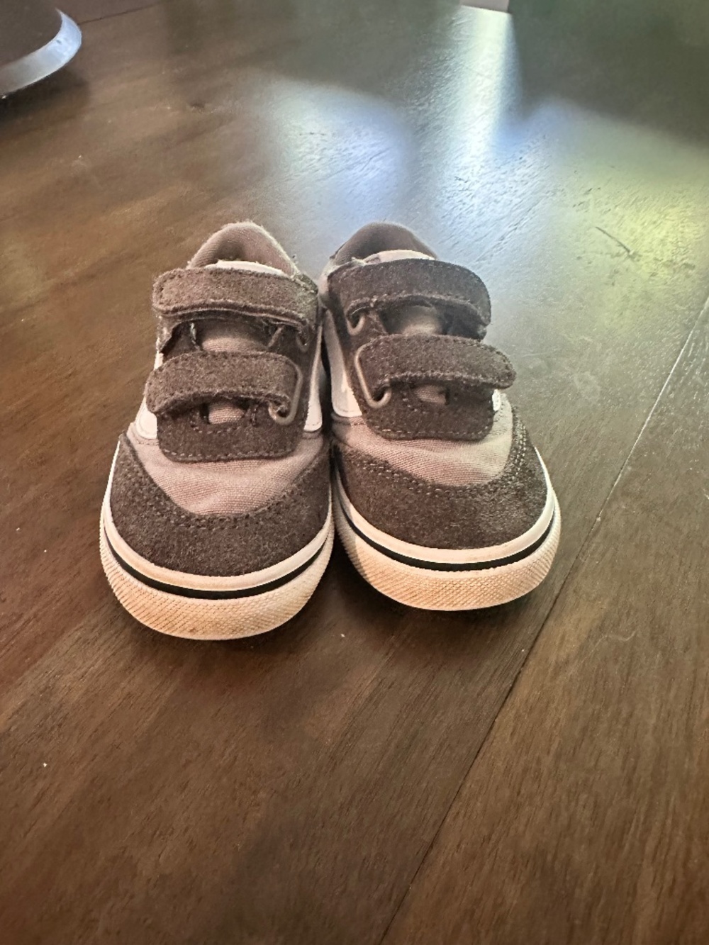 Vans grey suede toddler sneaker